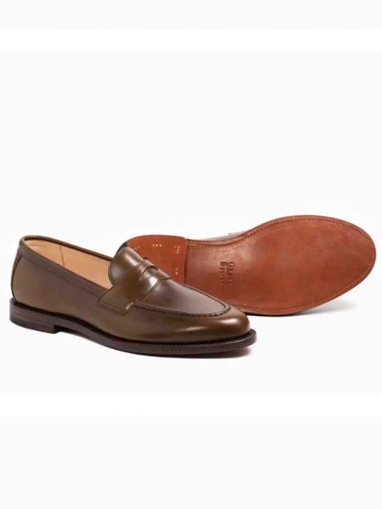Grant Stone Penny Loafer Dark Brown in Size 10 Wide main image 4